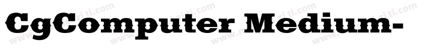 CgComputer Medium字体转换
